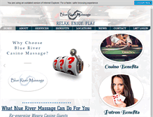 Tablet Screenshot of bluerivermassage.com